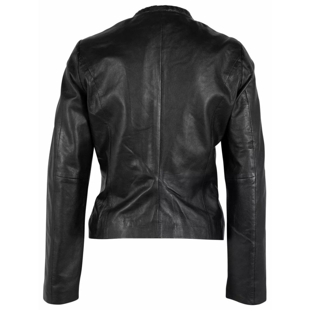 Geaca de Piele Dama Gipsy Neagra GWZai Geaca de Piele Dama Gipsy Neagra GWZai - readytowear.ro