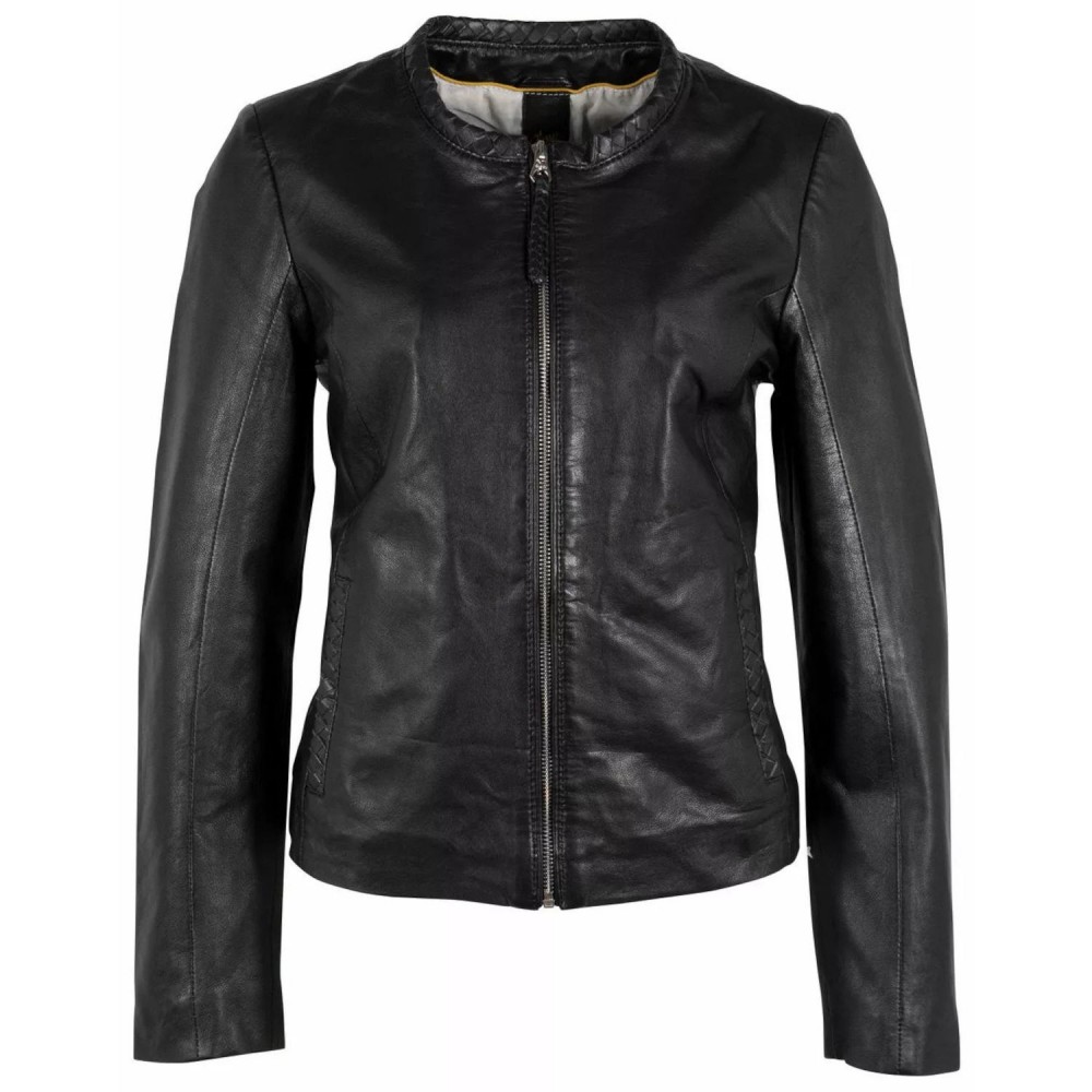 Geaca de Piele Dama Gipsy Neagra GWZai Geaca de Piele Dama Gipsy Neagra GWZai - readytowear