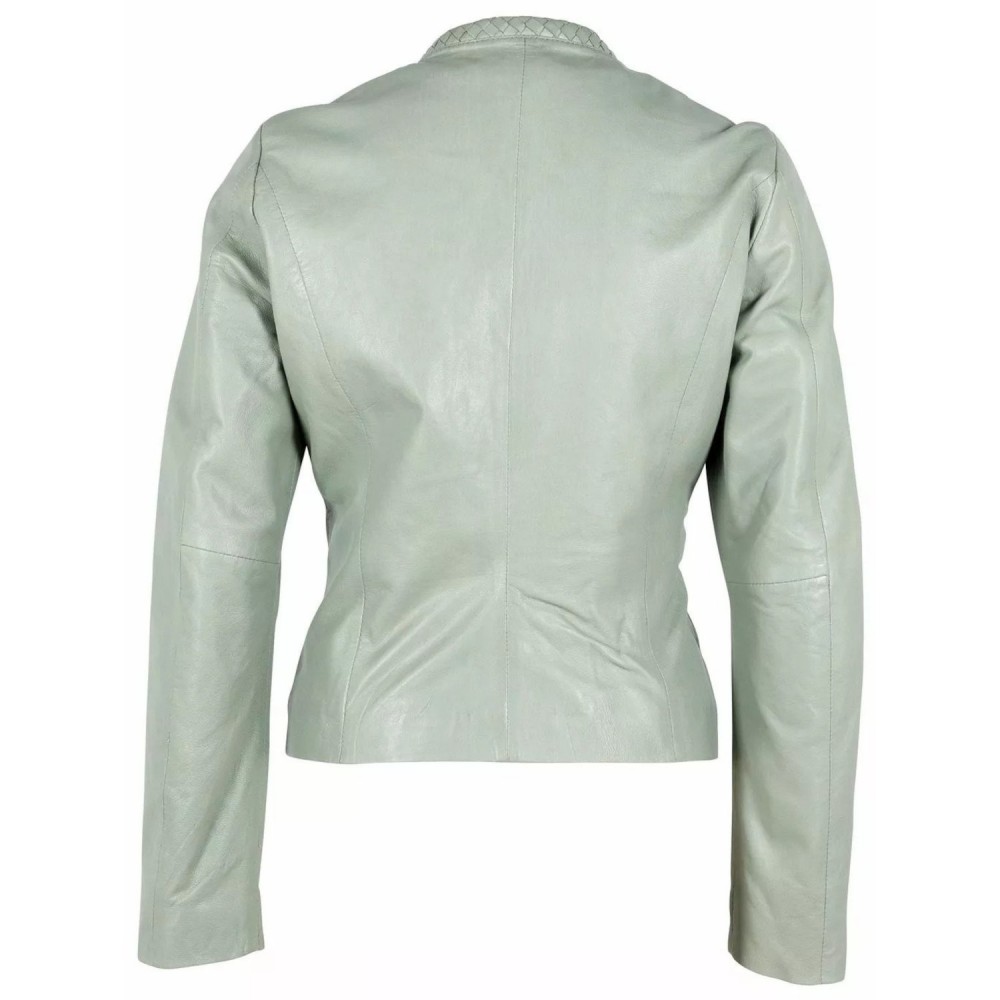 Geaca de Piele Dama Gipsy Verde Menta GWZai Geaca de Piele Dama Gipsy Verde Menta GWZai - readytowear.ro