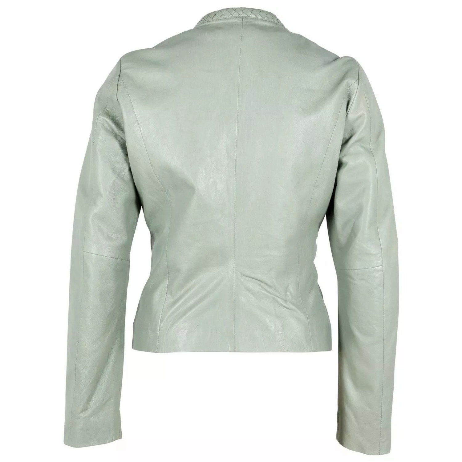 Geaca de Piele Dama Gipsy Verde Menta GWZai – IMBRACAMINTE