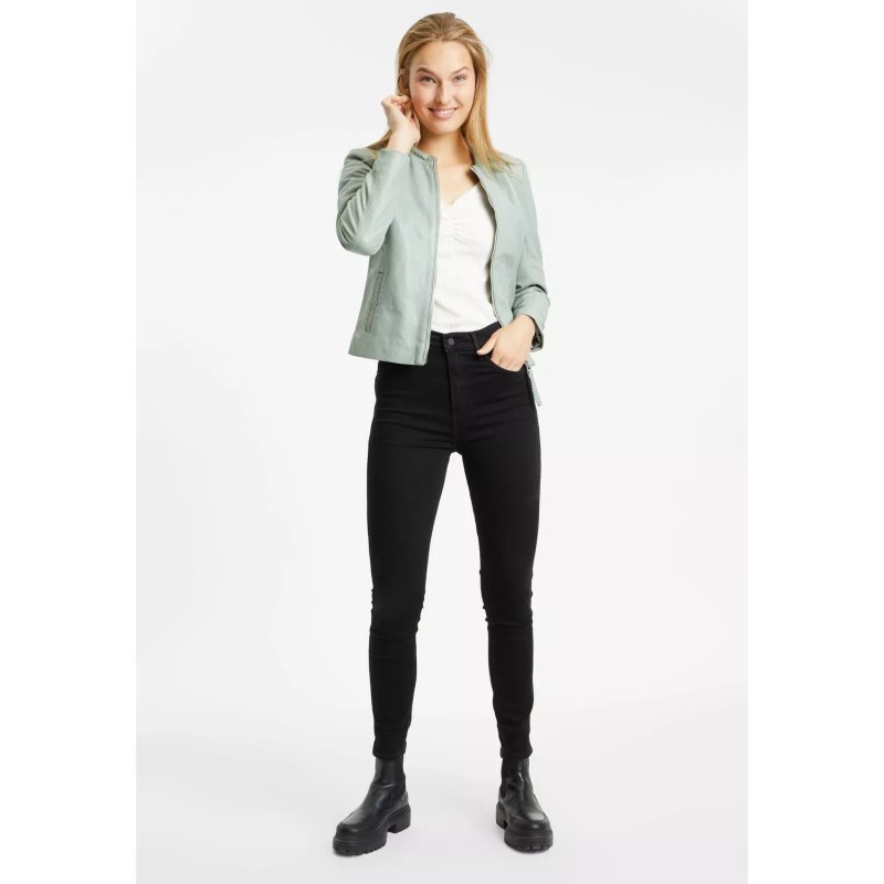 Geaca de Piele Dama Gipsy Verde Menta GWZai – IMBRACAMINTE