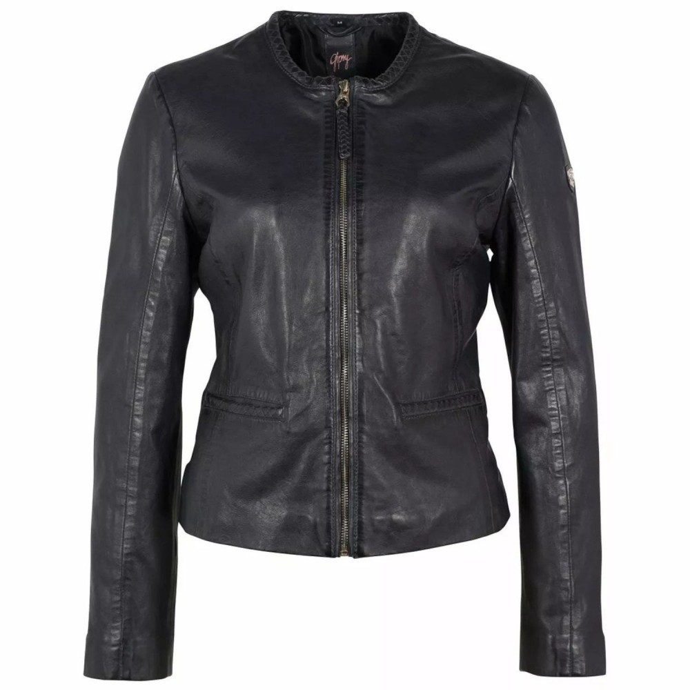 Geaca de Piele Dama Gipsy Bleumarin Inchis GWZai - readytowear