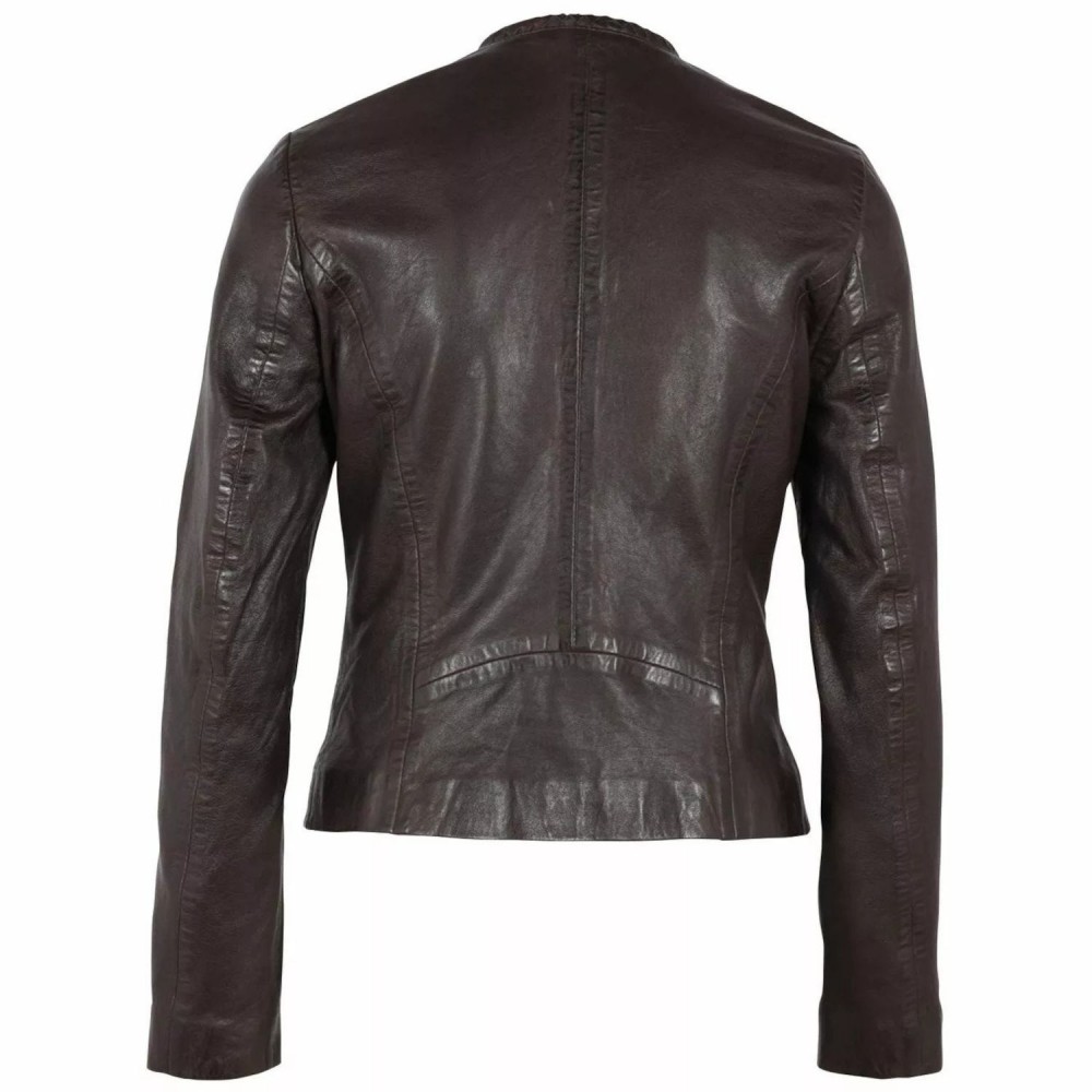 Geaca de Piele Dama Gipsy Maro Inchis GWZai Geaca de Piele Dama Gipsy Maro Inchis GWZai - readytowear.ro