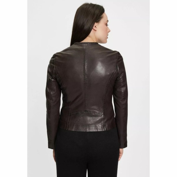 Geaca de Piele Dama Gipsy Maro Inchis GWZai – IMBRACAMINTE — fotografia 5