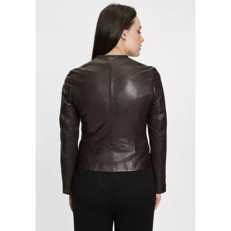 Geaca de Piele Dama Gipsy Maro Inchis GWZai – IMBRACAMINTE Geaca de Piele Dama Gipsy Maro Inchis GWZai – IMBRACAMINTE