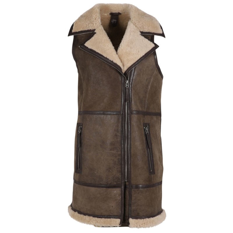 Vesta Lunga de Piele Dama Gipsy Maro Inchis GWZallie – Veste de Piele Vesta Lunga de Piele Dama Gipsy Maro Inchis GWZallie – Veste de Piele