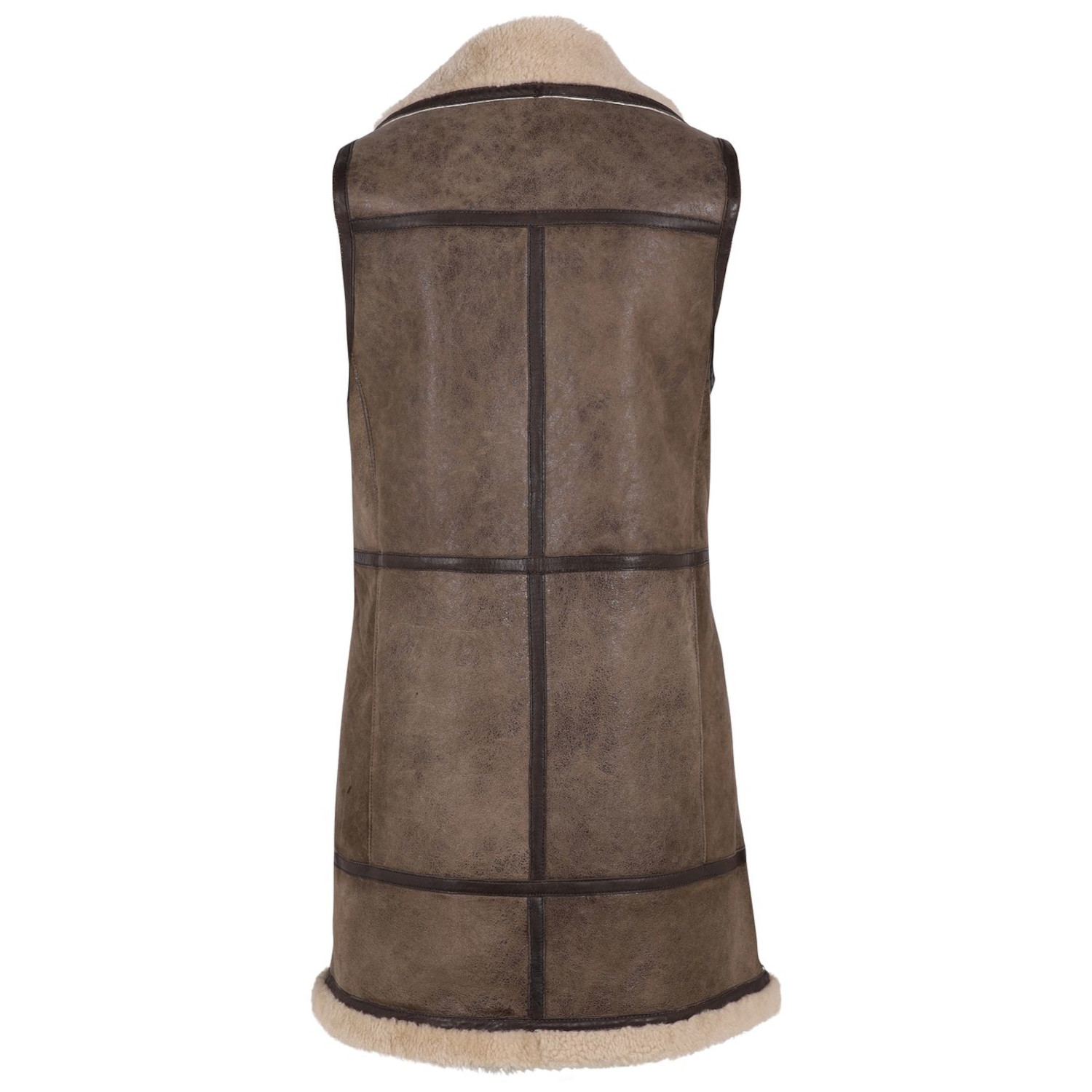 Vesta Lunga de Piele Dama Gipsy Maro Inchis GWZallie – Veste de Piele