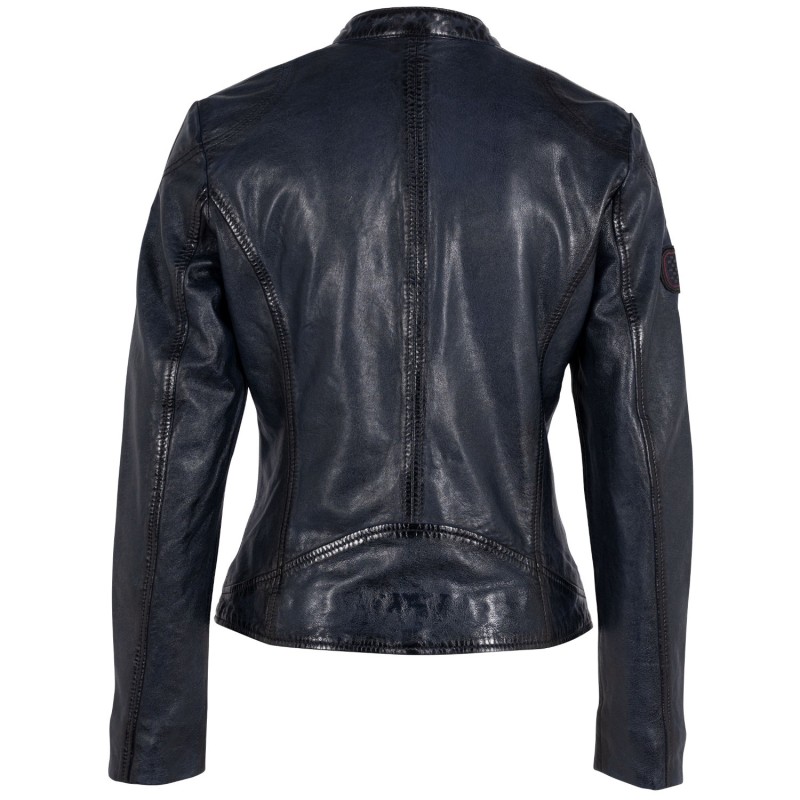 Geaca de Piele Dama Gipsy Bleumarin GWZiya – IMBRACAMINTE