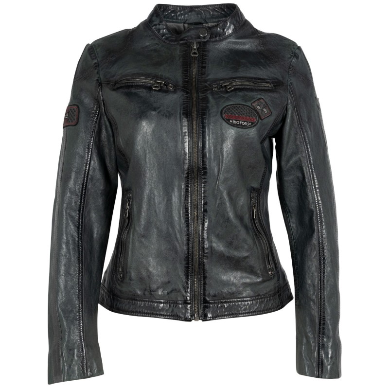 Geaca de Piele Dama Gipsy Verde Inchis GWZiya – IMBRACAMINTE