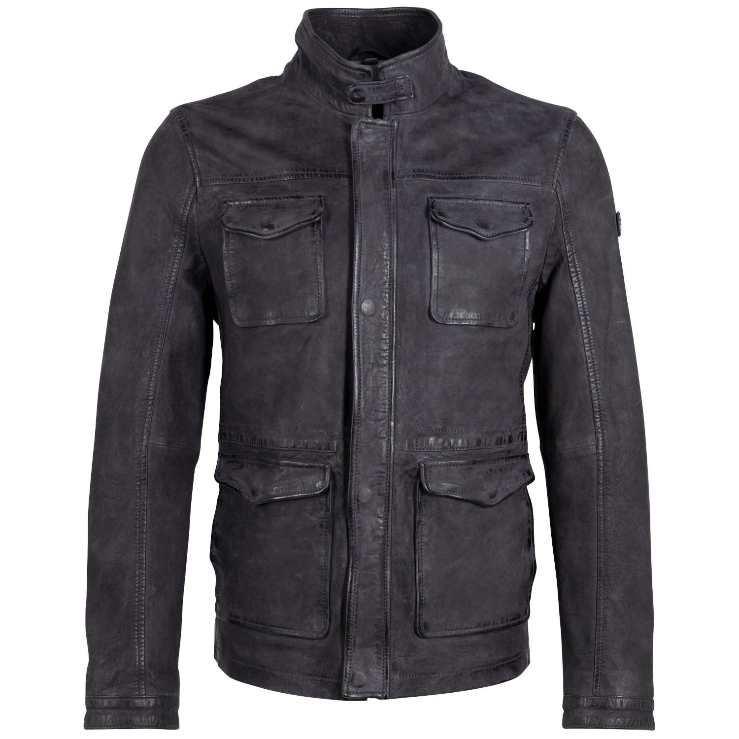 Geaca de Piele Barbati Gipsy Bleumarin Galdon – Geci de Piele