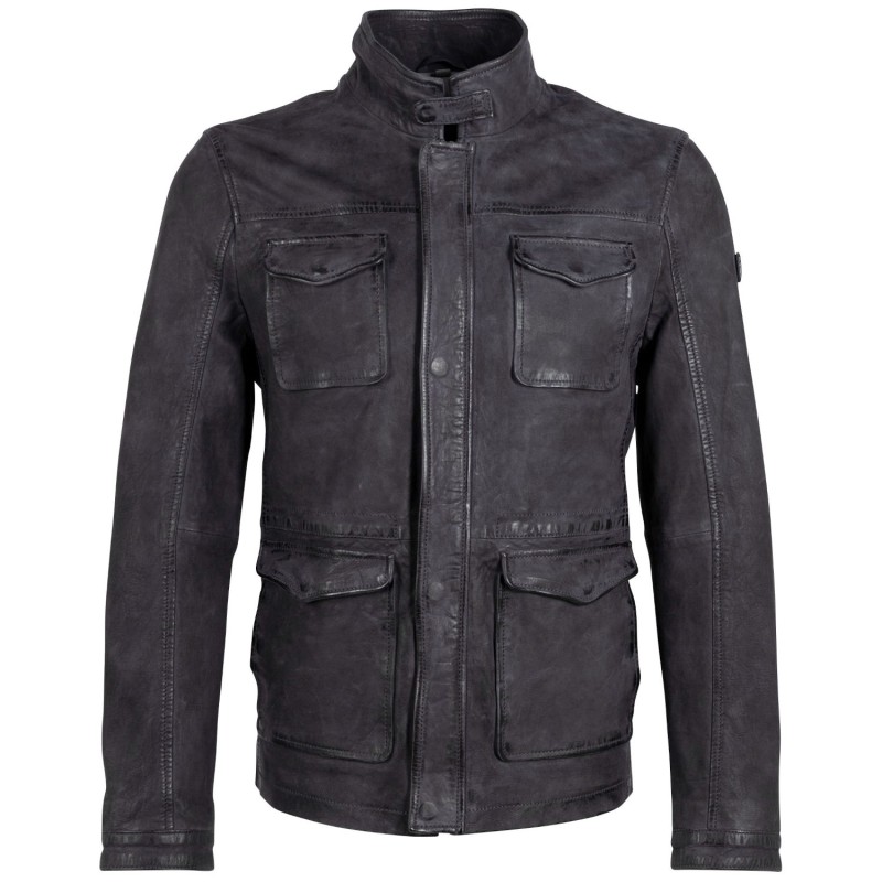 Geaca de Piele Barbati Gipsy Bleumarin Galdon – Geci de Piele