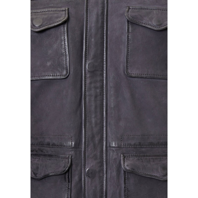 Geaca de Piele Barbati Gipsy Bleumarin Galdon – Geci de Piele