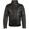 Geaca de Piele Barbati Gipsy Negru Antic Getro – Geci de Piele