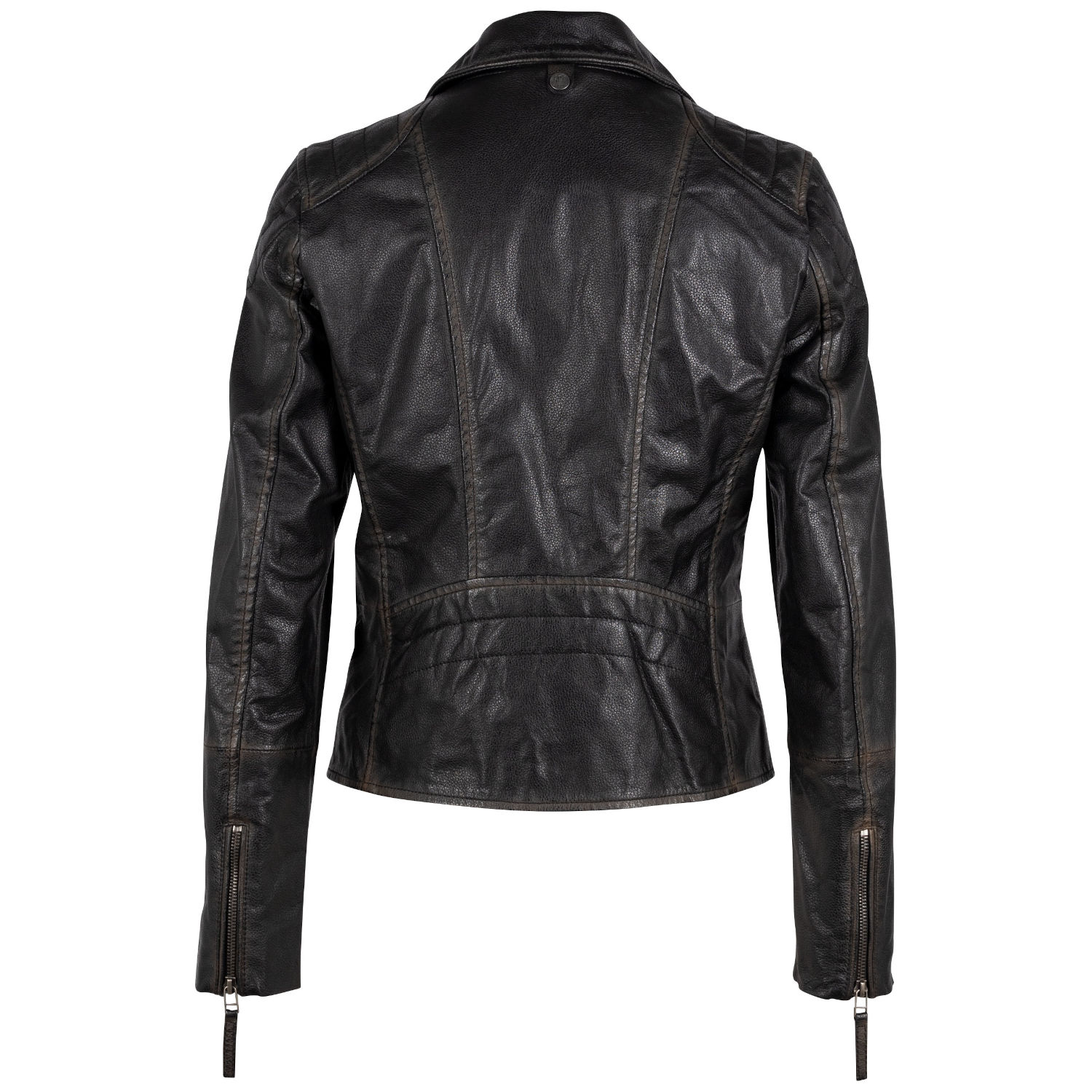 Geaca de Piele Dama Gipsy Negru Vintage Jale – Geci de Piele