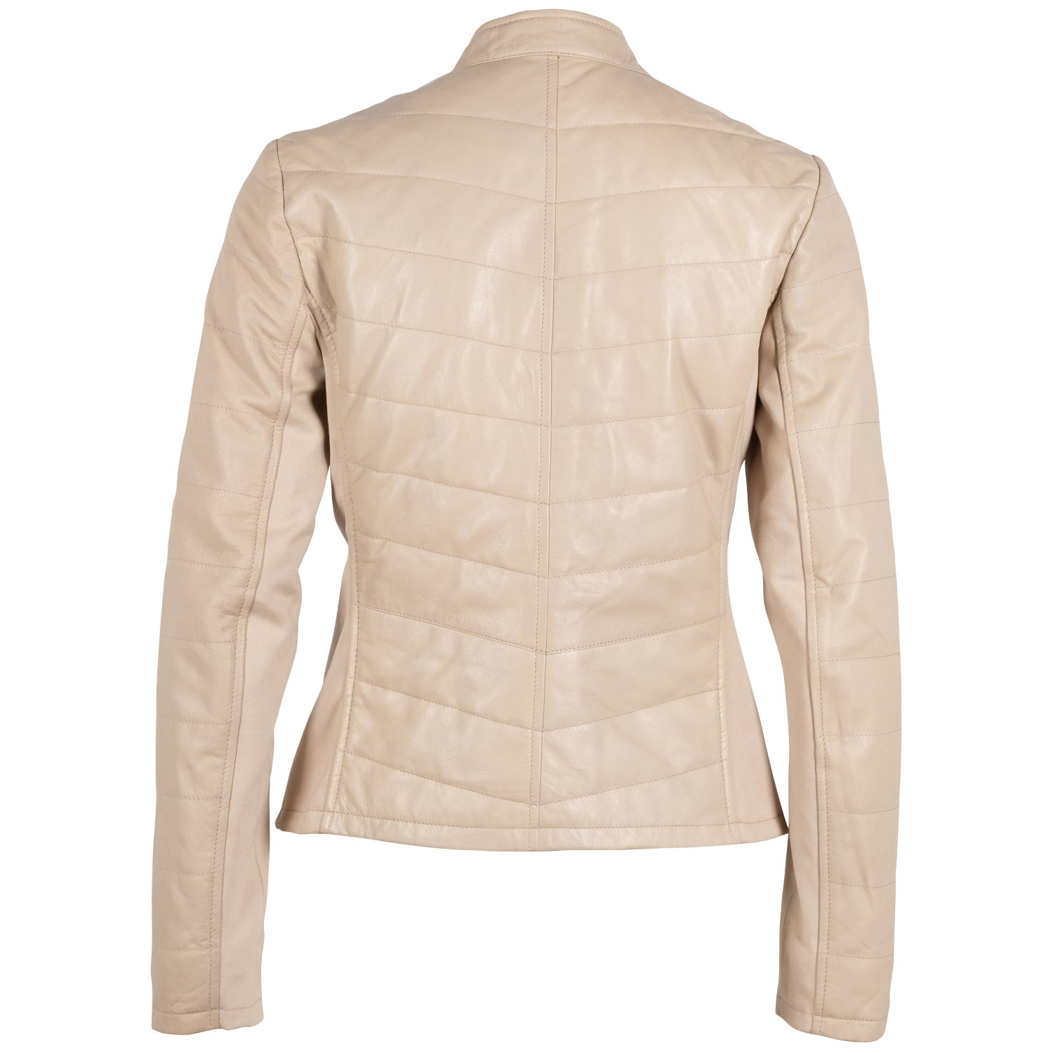 Geaca de Piele Dama Gipsy Bej Deschis Jantje – Black Friday