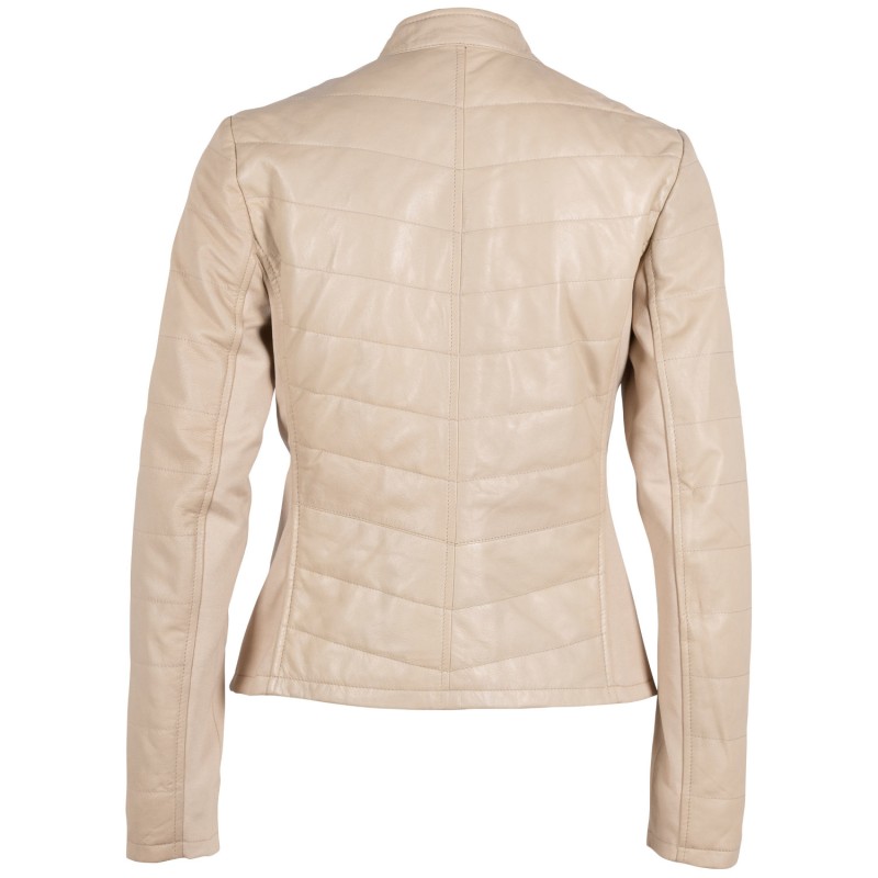 Geaca de Piele Dama Gipsy Bej Deschis Jantje – Geci de Piele Geaca de Piele Dama Gipsy Bej Deschis Jantje – Geci de Piele