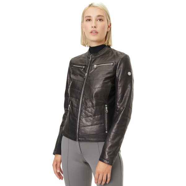 Geaca de Piele Dama Gipsy Neagra Jantje – Geci de Piele — fotografia 1