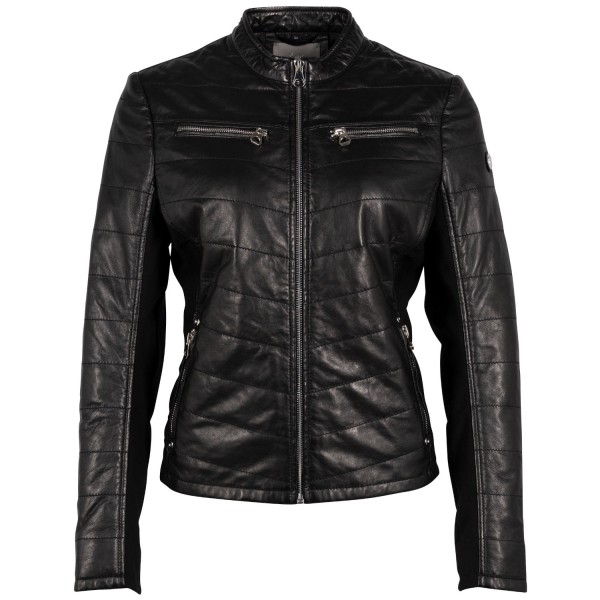 Geaca de Piele Dama Gipsy Neagra Jantje – Geci de Piele — fotografia 3