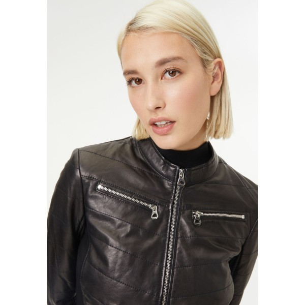 Geaca de Piele Dama Gipsy Neagra Jantje – Geci de Piele — fotografia 6