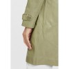 Geaca Lunga de Piele Dama Gipsy Olive Deschis Laily - readytowear.ro