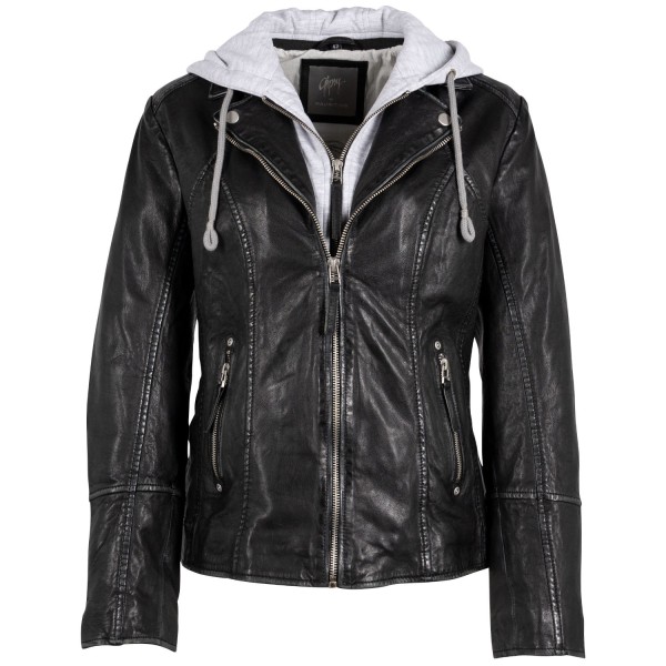 Geaca de Piele Dama Gipsy Neagra Leslee