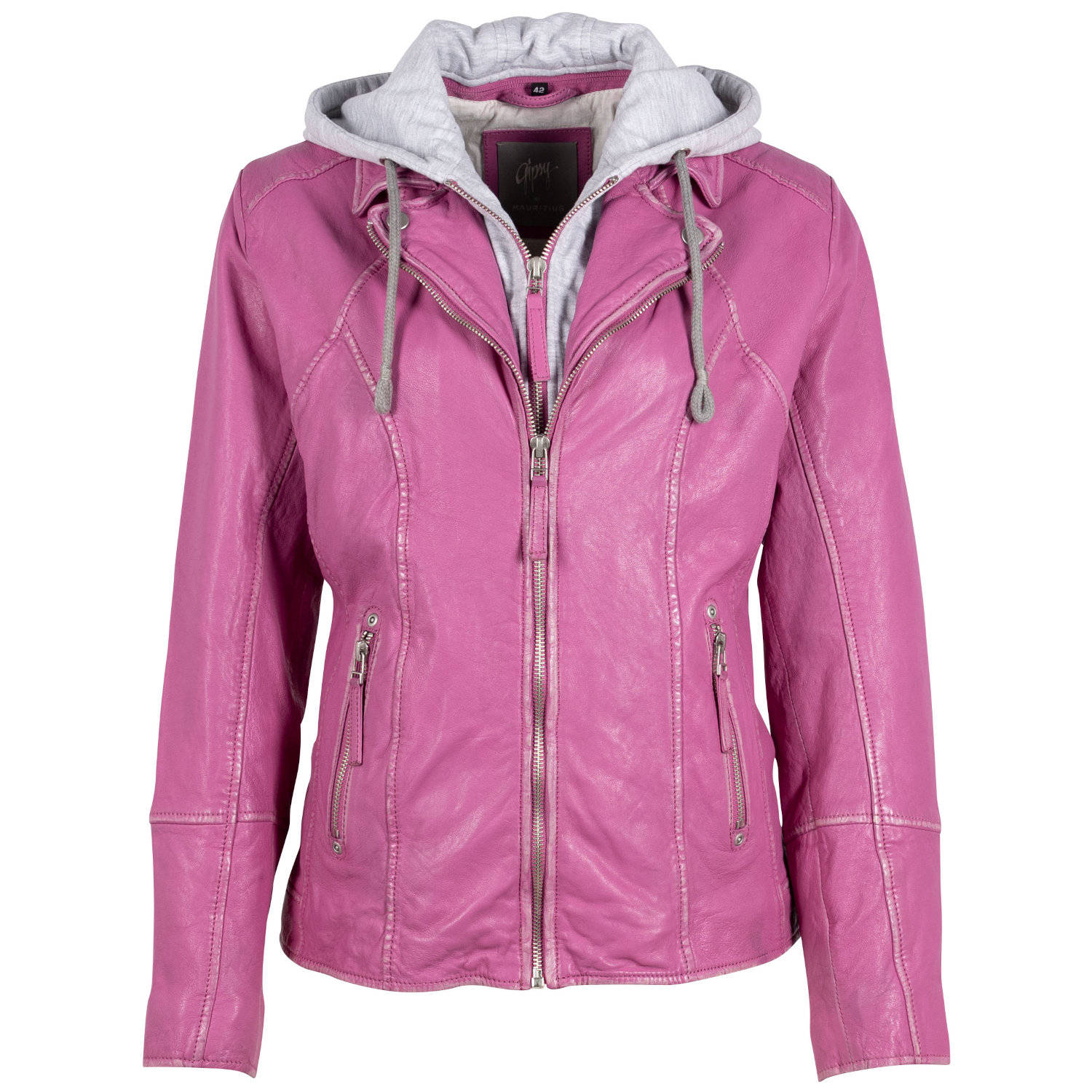 Geaca de Piele Dama Gipsy Roz Leslee – Geci de Piele