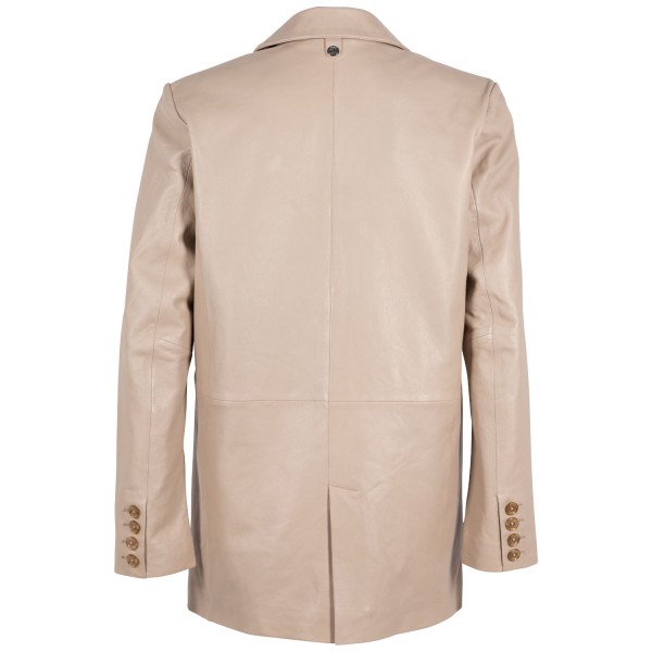 Geaca de Piele Dama Gipsy Bej Deschis Lieke