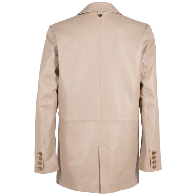 Geaca de Piele Dama Gipsy Bej Deschis Lieke – Black Friday