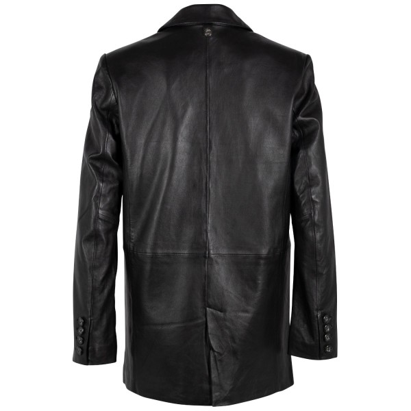 Sacou de Piele Dama Gipsy Neagra Lieke – Geci de Piele — fotografia 4