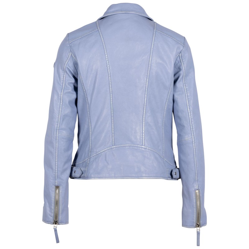 Geaca de Piele Dama Gipsy Albastru Deschis Loreen – Black Friday