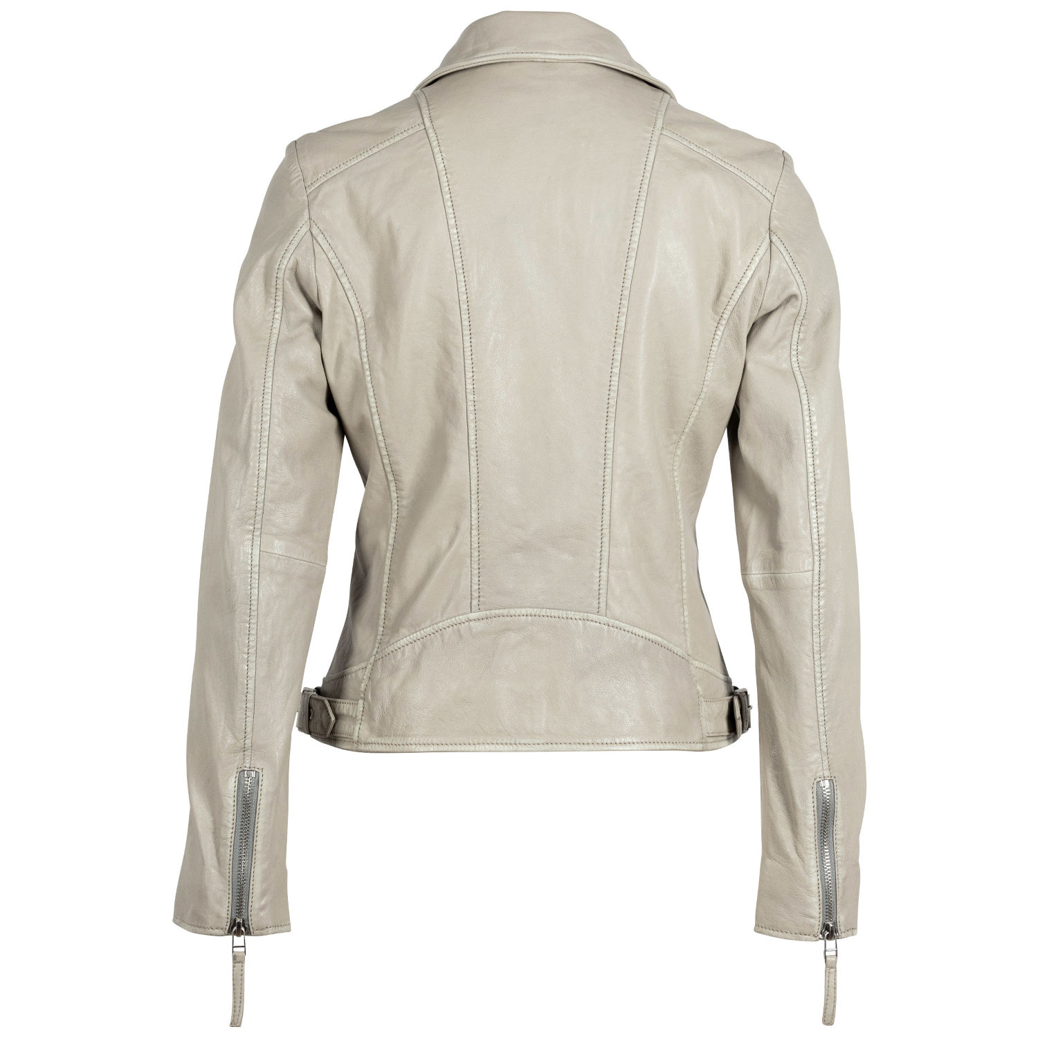 Geaca de Piele Dama Gipsy Gri Argintiu Loreen – Geci de Piele