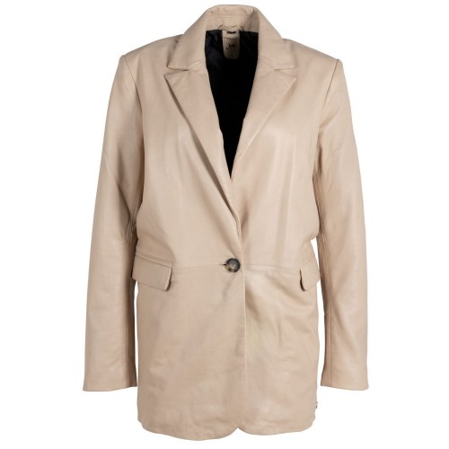 Geaca de Piele Dama Gipsy Bej Deschis Lyza