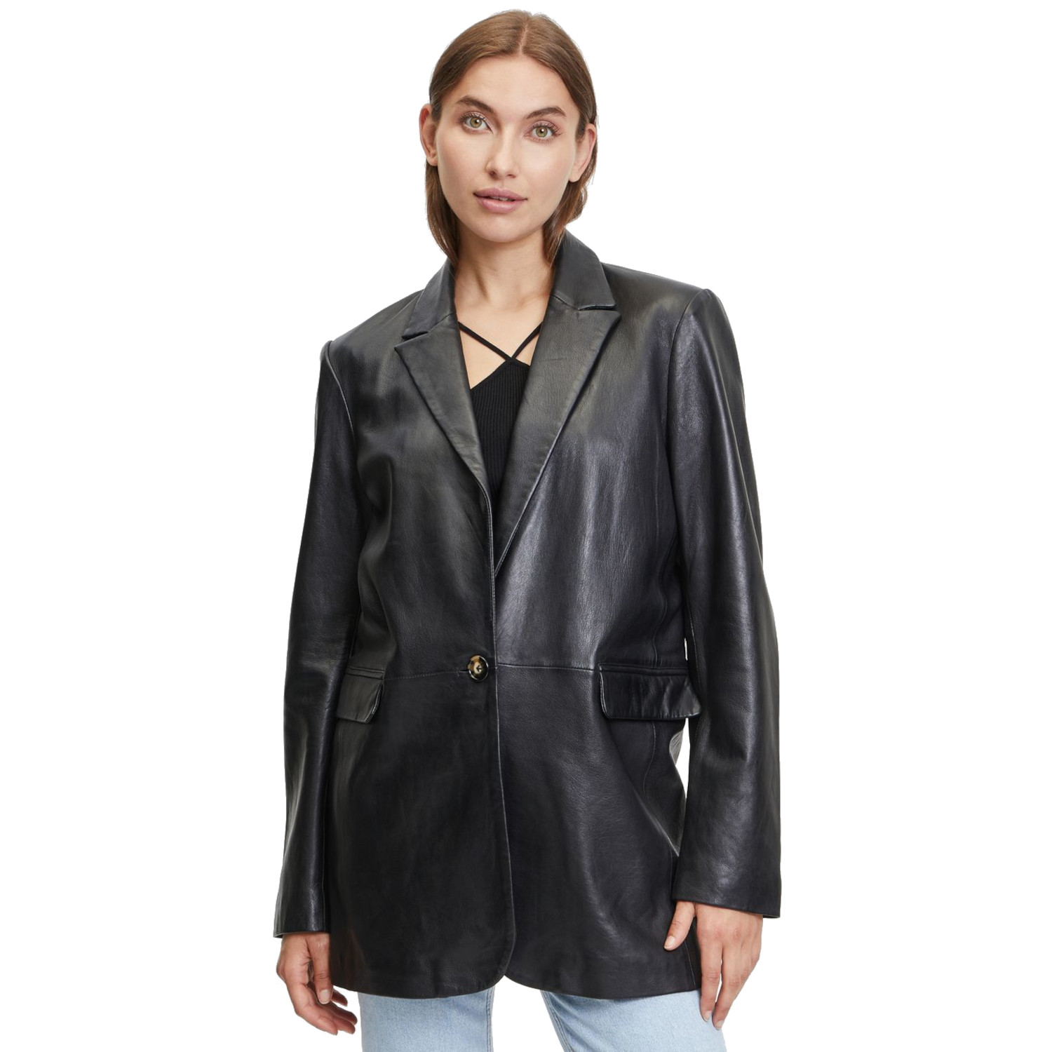 Geaca de Piele Dama Gipsy Neagra Lyza – Geci de Piele