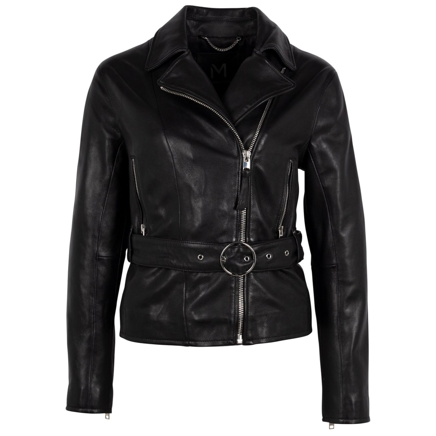 Geaca de Piele Dama Mauritius Silver Neagra MWBianka – Geci de Piele