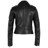 Geaca de Piele Dama Mauritius Silver Neagra MWLunah – Black Friday