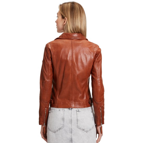 Geaca de Piele Dama Mauritius Coniac MWPaige