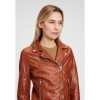 Geacă de Piele Damă Mauritius MWPaige Coniac geaca piele dama mauritius mwpaige coniac biker regular fit