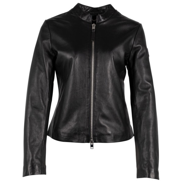 Geaca de Piele Dama Mauritius Silver Neagra MWYamila