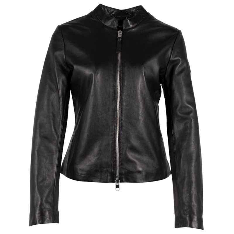 Geaca de Piele Dama Mauritius Silver Neagra MWYamila – Black Friday