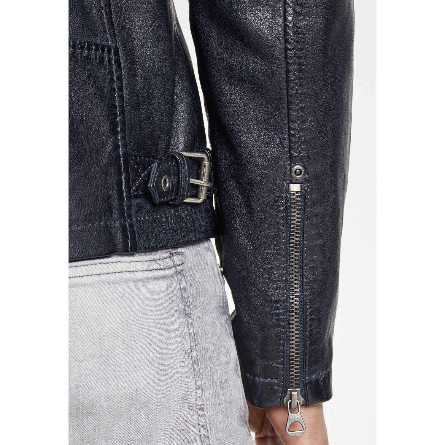 Geaca de Piele Barbati Gipsy Bleumarin/Negru Marc – Geci de Piele Geaca de Piele Barbati Gipsy Bleumarin/Negru Marc – Geci de Piele