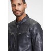 Geaca de Piele Barbati Gipsy Bleumarin/Negru Marc – Black Friday
