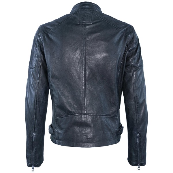 Geaca de Piele Barbati Gipsy Bleumarin/Negru Marc – Geci de Piele — fotografia 4