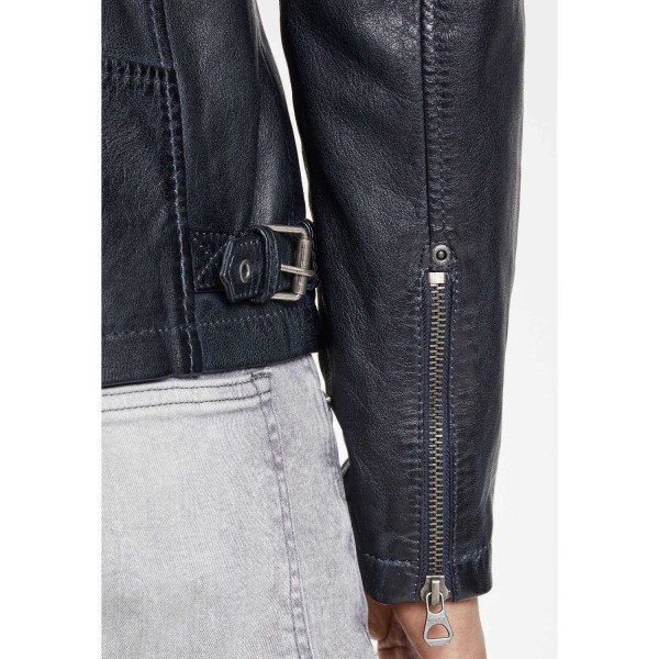 Geaca de Piele Barbati Gipsy Bleumarin/Negru Marc – Geci de Piele — fotografia 7