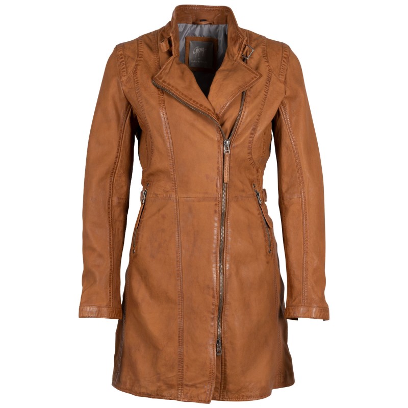 Geaca Lunga de Piele Dama Gipsy Coniac Margarethe – Geci de Piele Geaca Lunga de Piele Dama Gipsy Coniac Margarethe – Geci de Piele