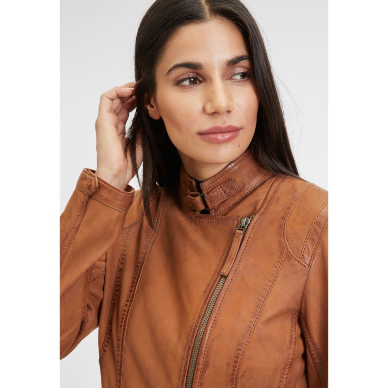 Geaca Lunga de Piele Dama Gipsy Coniac Margarethe – Geci de Piele Geaca Lunga de Piele Dama Gipsy Coniac Margarethe – Geci de Piele