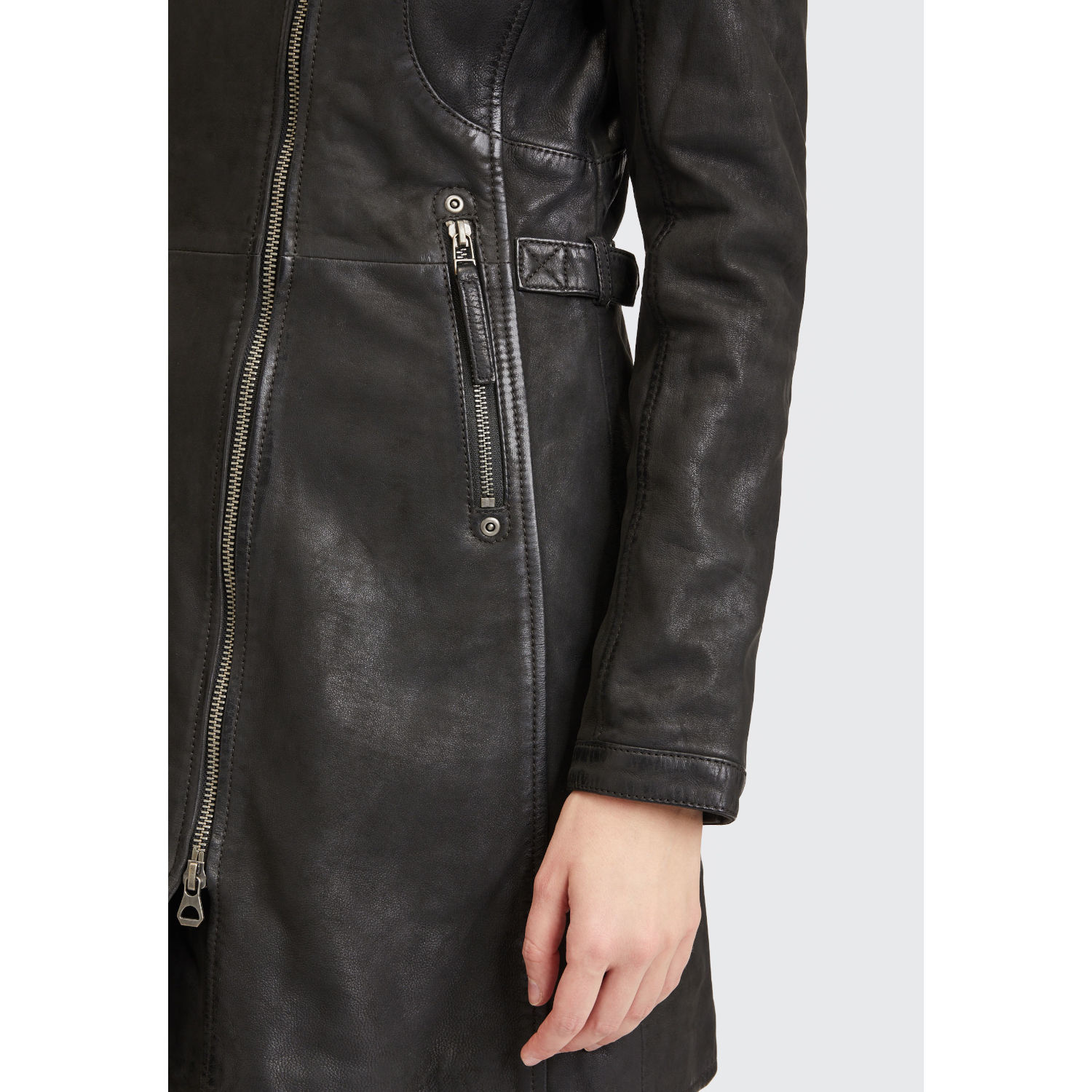 Geaca Lunga de Piele Dama Gipsy Neagra Margarethe – Geci de Piele Geaca Lunga de Piele Dama Gipsy Neagra Margarethe – Geci de Piele