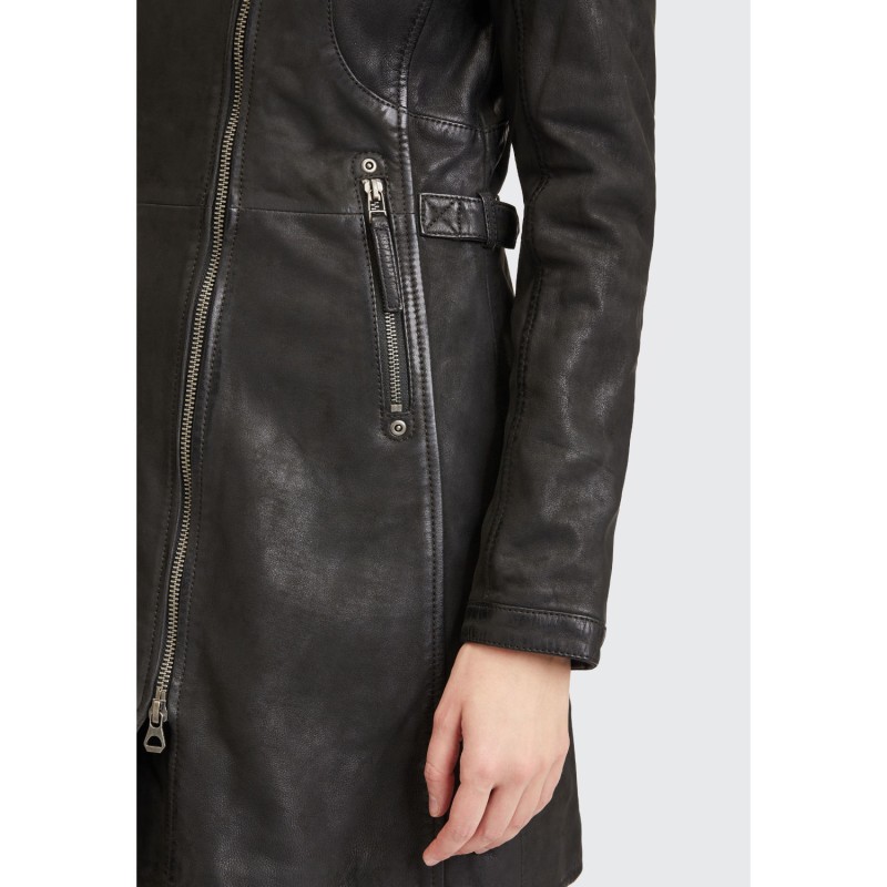 Geaca Lunga de Piele Dama Gipsy Neagra Margarethe – Geci de Piele Geaca Lunga de Piele Dama Gipsy Neagra Margarethe – Geci de Piele