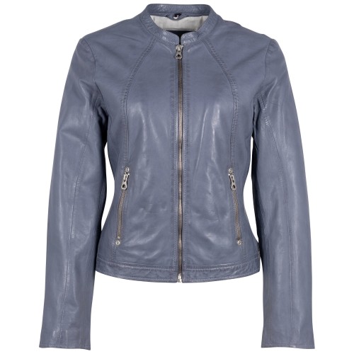 Geaca de Piele Dama Gipsy Albastra Marlie