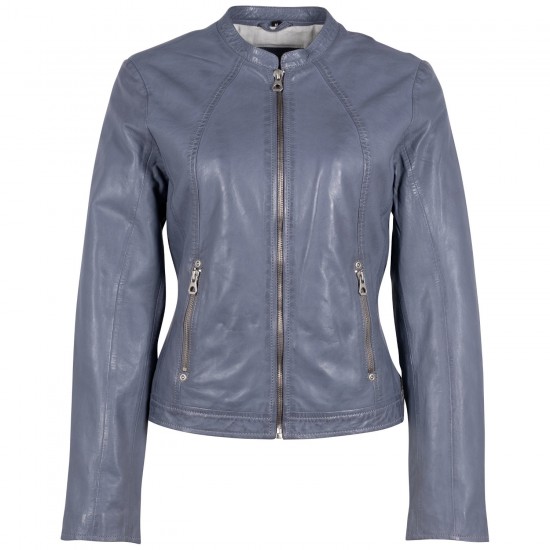 Geaca de Piele Dama Gipsy Albastra Marlie Geaca de Piele Dama Gipsy Albastra Marlie