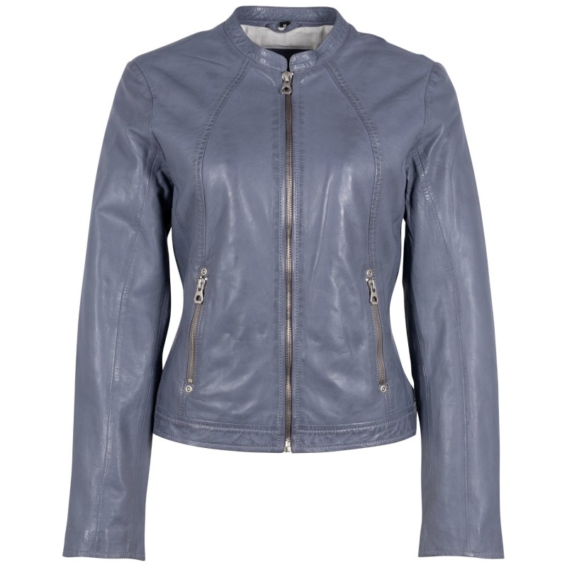 Geaca de Piele Dama Gipsy Albastra Marlie – Black Friday